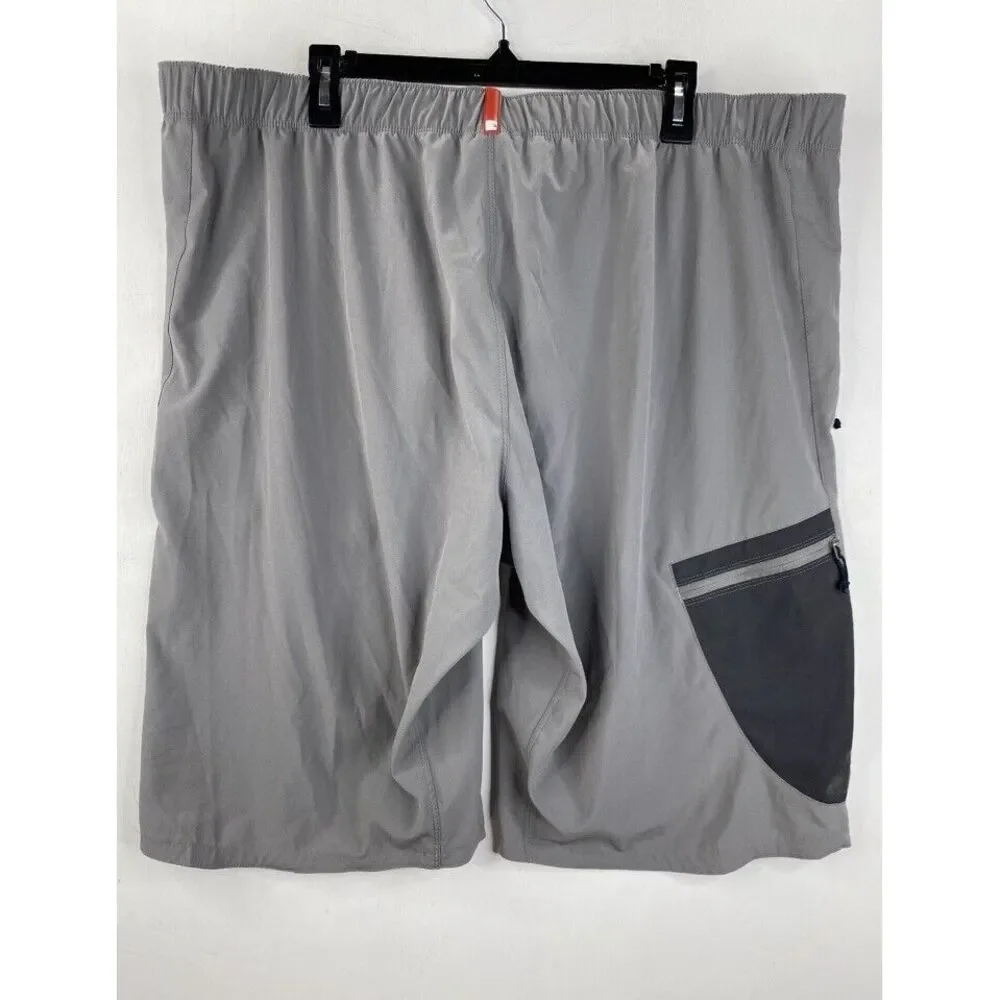 The North Face Shorts Mens 40‎ Gray Pockets Zip Belt Inseam 12
